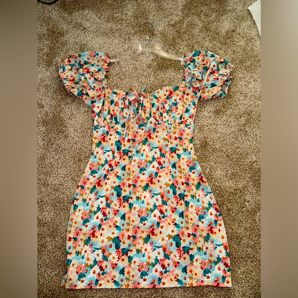 Beginning Boutique Floral Mini Dress